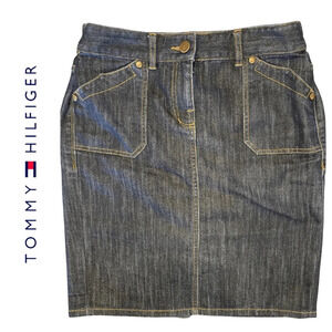 Tommy  Hilfiger Blue Denim Skirt Jean Skirt Size 8